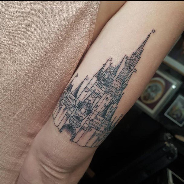 Womens Castle Tattoo Design Ideas