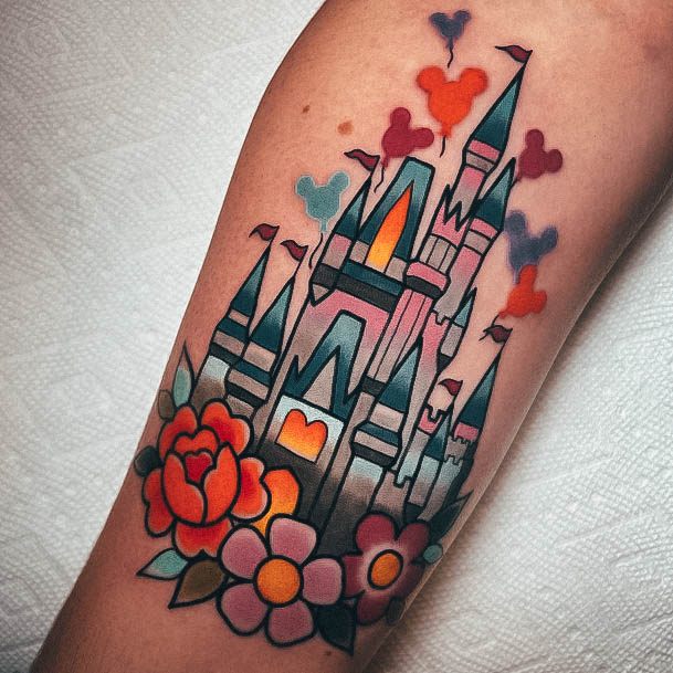 Womens Castle Tattoo Styles