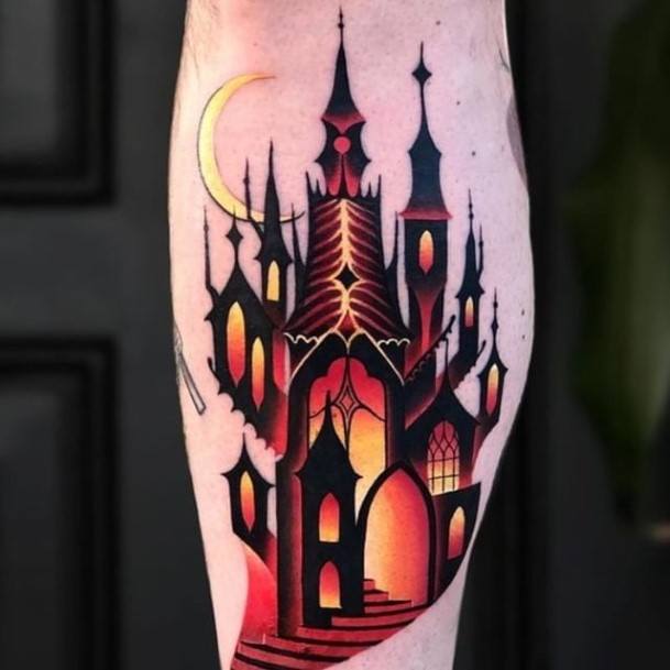 Womens Castle Tattoos