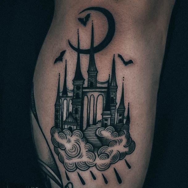 Womens Castlely Castle Tattoo Ideas