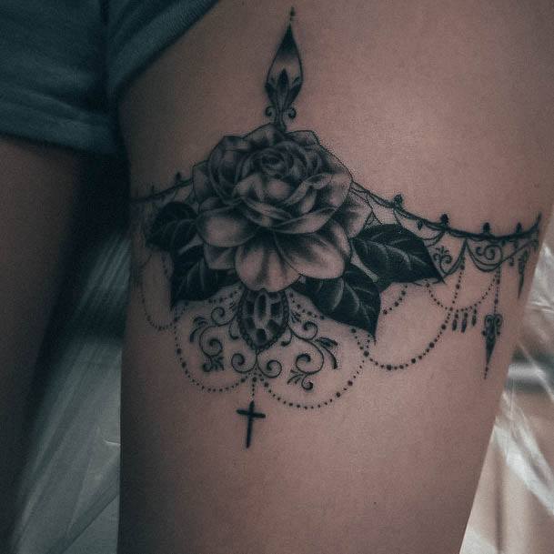 Womens Chandelier Super Tattoo Designs