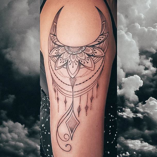 Womens Chandelier Tattoo Design Ideas