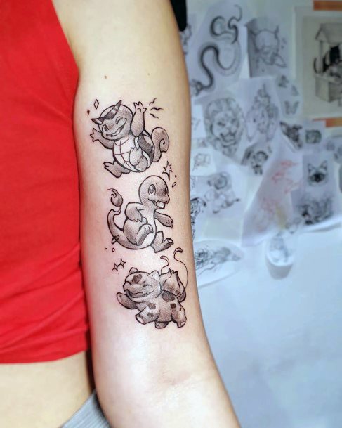Womens Charmander Girly Tattoo Designs
