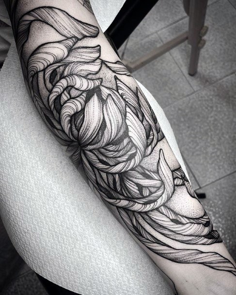 Womens Chrysanthemum Good Looking Tattoos