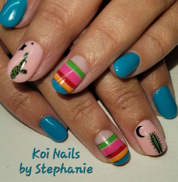 Womens Cinco De Mayo Girly Nail Designs