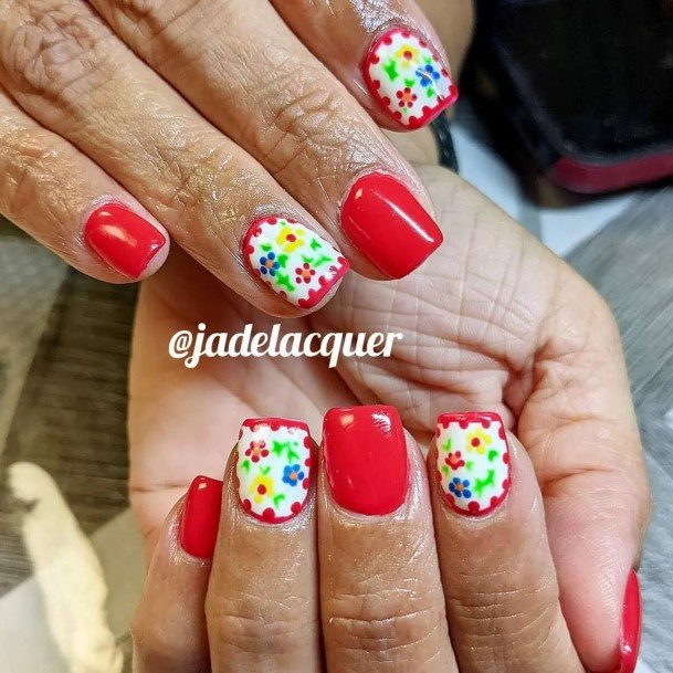 Womens Cinco De Mayo Nail Design Ideas