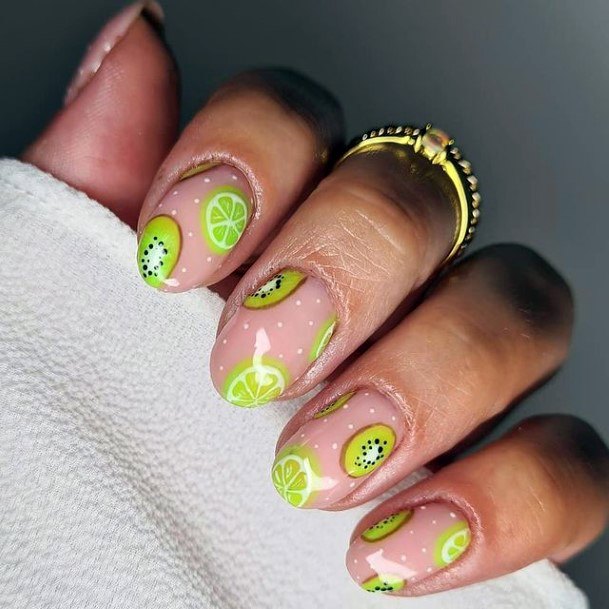 Womens Citrus Blast Kiwi Nails