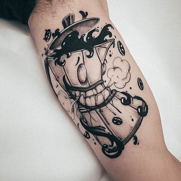 Womens Coffee Pot Girly Tattoo Designs