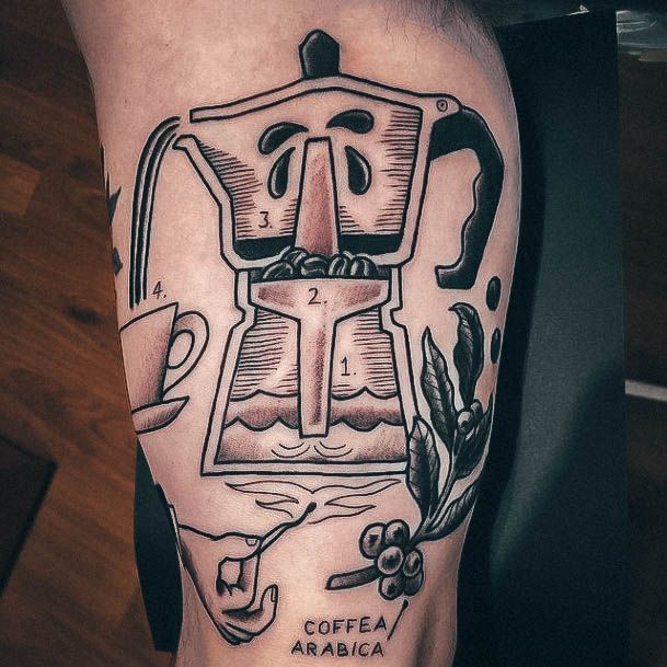 Womens Coffeely Coffee Tattoo Ideas