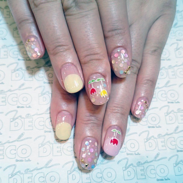 Womens Colorful April Nails