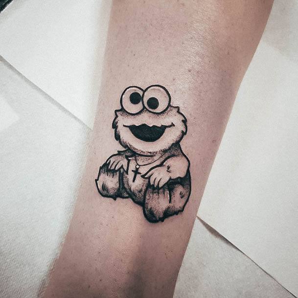 Womens Cookie Monster Tattoo Design Ideas