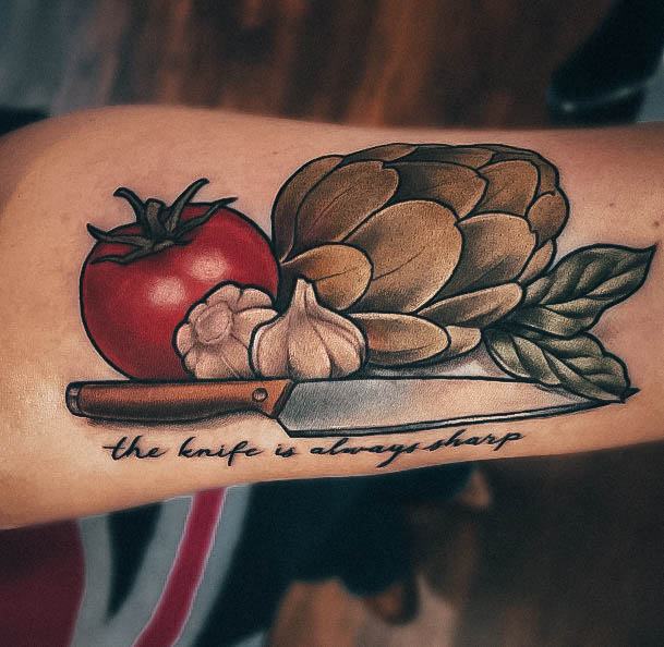 Womens Cooking Girly Tattoo Designs