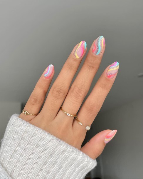 Womens Cool Abstract Nail Ideas