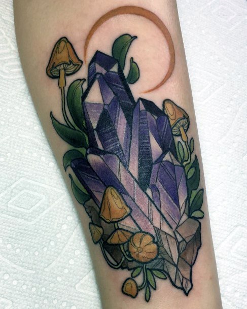 Womens Cool Amethyst Tattoo Ideas