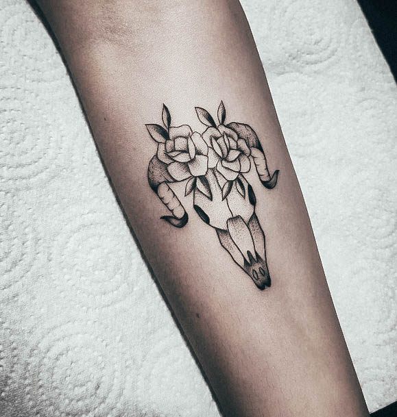 Womens Cool Aries Tattoo Ideas