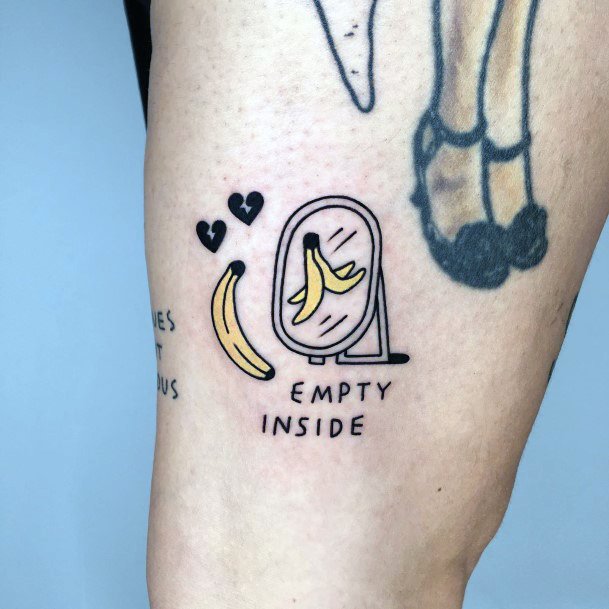 Womens Cool Banana Tattoo Ideas