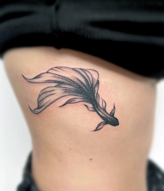 Womens Cool Betta Fish Tattoo Ideas