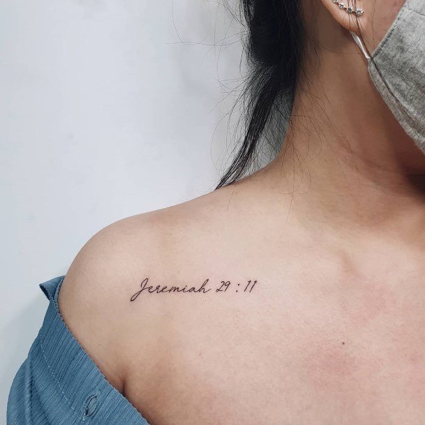 Womens Cool Bible Verse Tattoo Ideas Jeremiah 29 11