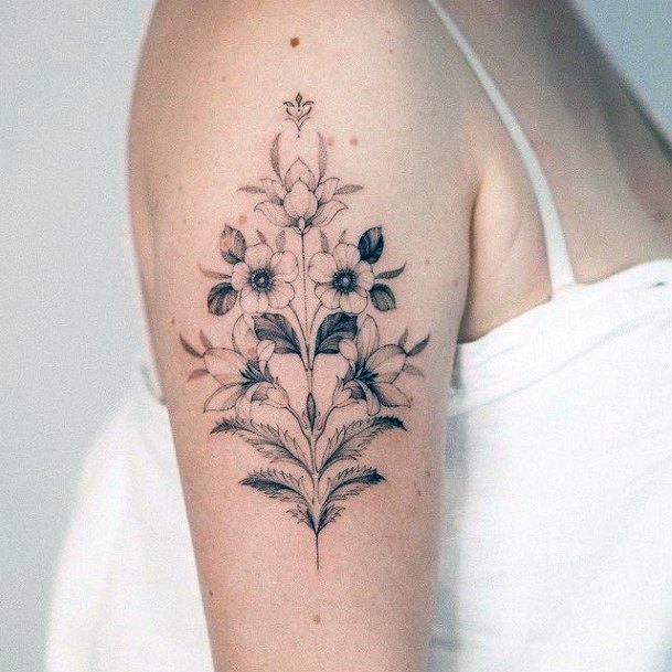 Womens Cool Black Ink Tattoo Ideas