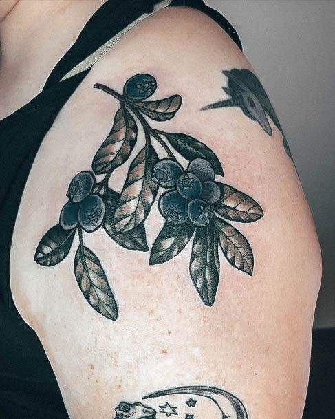 Womens Cool Blueberry Tattoo Ideas