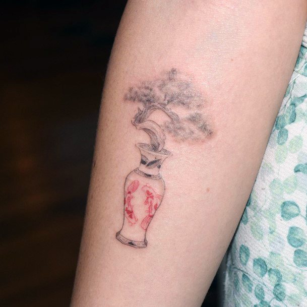 Womens Cool Bonsai Tattoo Ideas