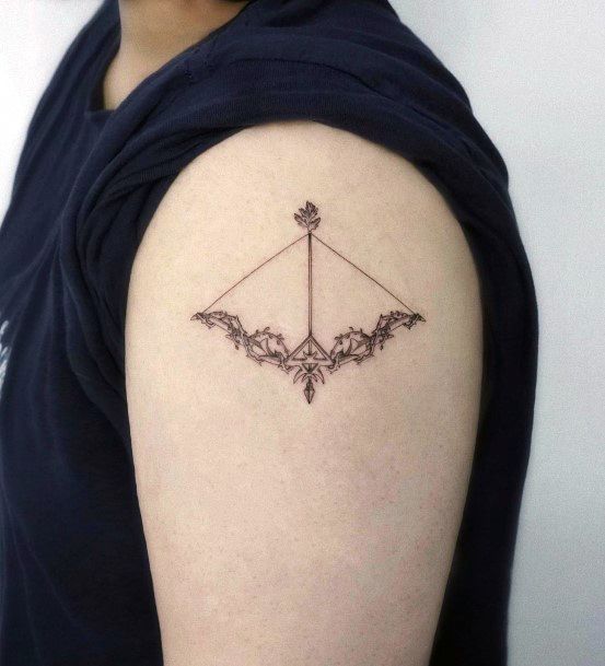 Womens Cool Bow And Arrow Tattoo Ideas