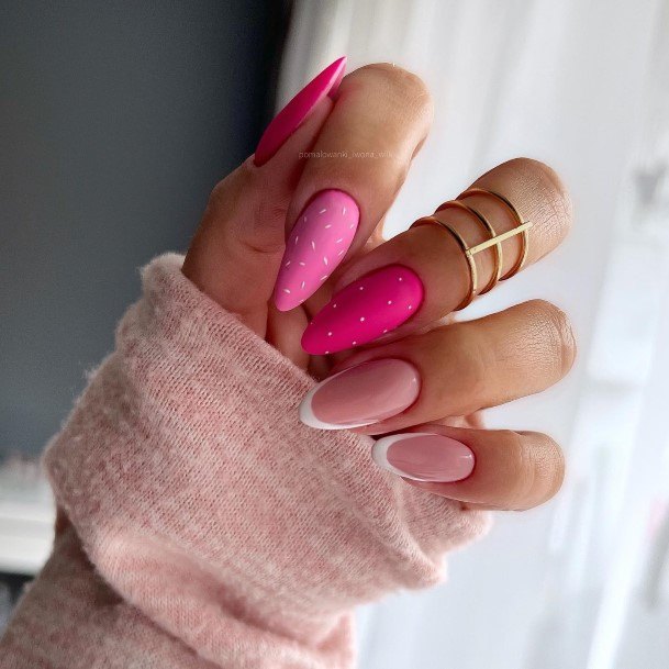 Womens Cool Bright Pink Nail Ideas