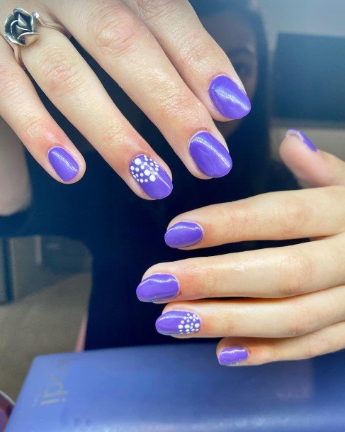 Womens Cool Bright Purple Nail Ideas