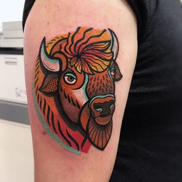 Womens Cool Buffalo Tattoo Ideas