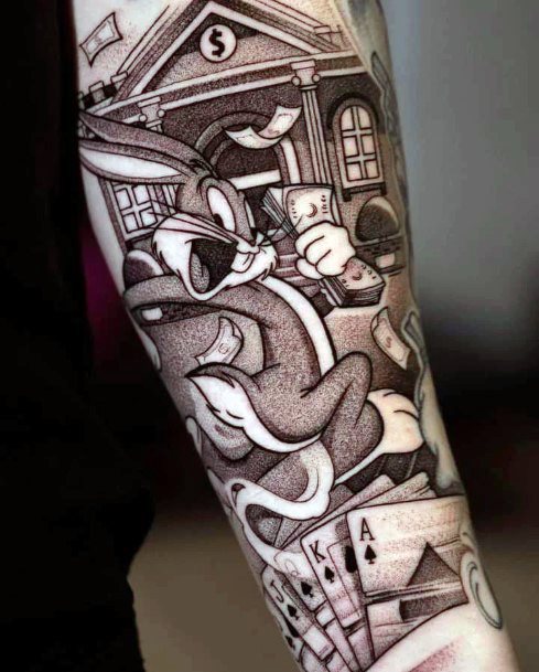 Womens Cool Bugs Bunny Tattoo Ideas