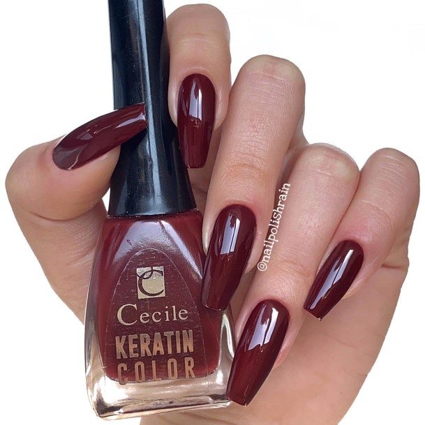 Womens Cool Burgundy Nail Ideas