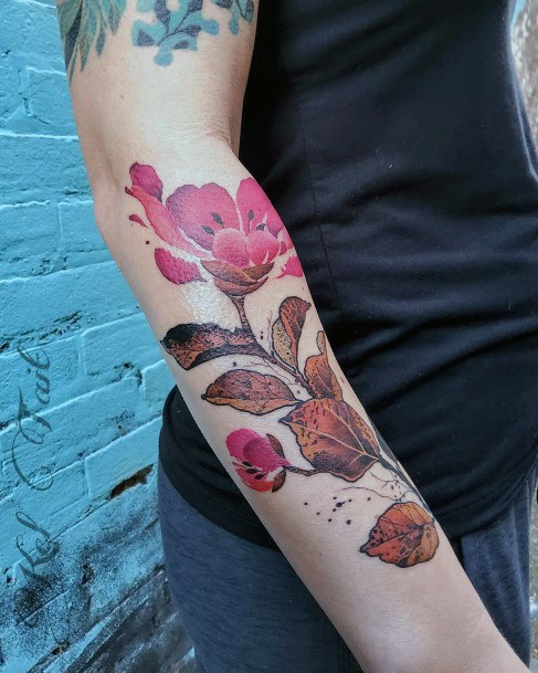 Womens Cool Camellia Tattoo Ideas