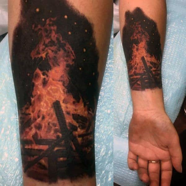 Womens Cool Campfire Tattoo Ideas