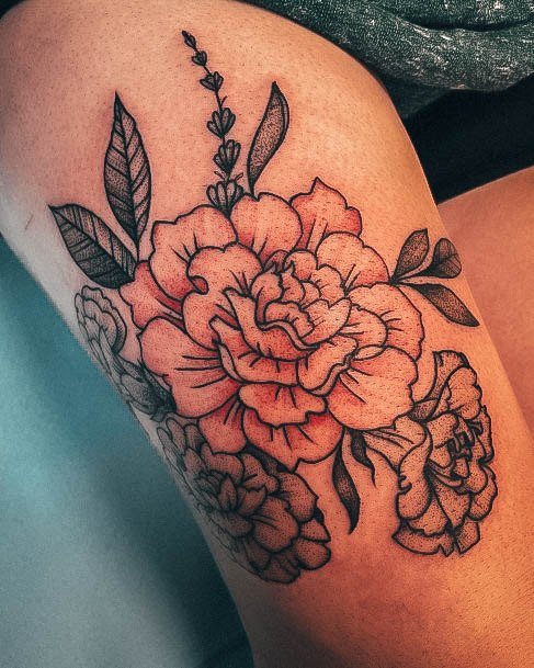 Womens Cool Carnation Tattoo Ideas