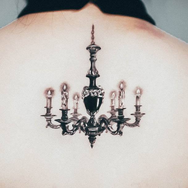 Womens Cool Chandelier Tattoo Ideas