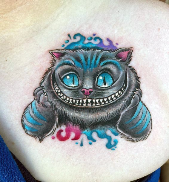 Womens Cool Cheshire Cat Tattoo Ideas