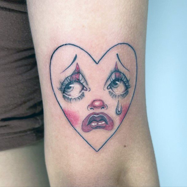 Womens Cool Clown Tattoo Ideas