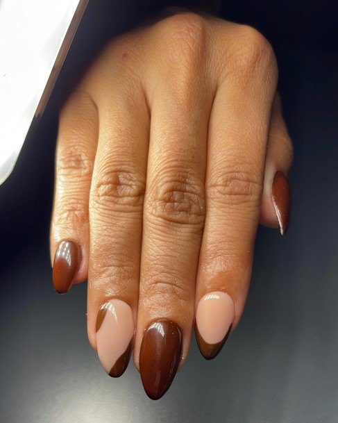 Womens Cool Coffee Nail Ideas