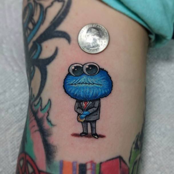 Womens Cool Cookie Monster Tattoo Ideas