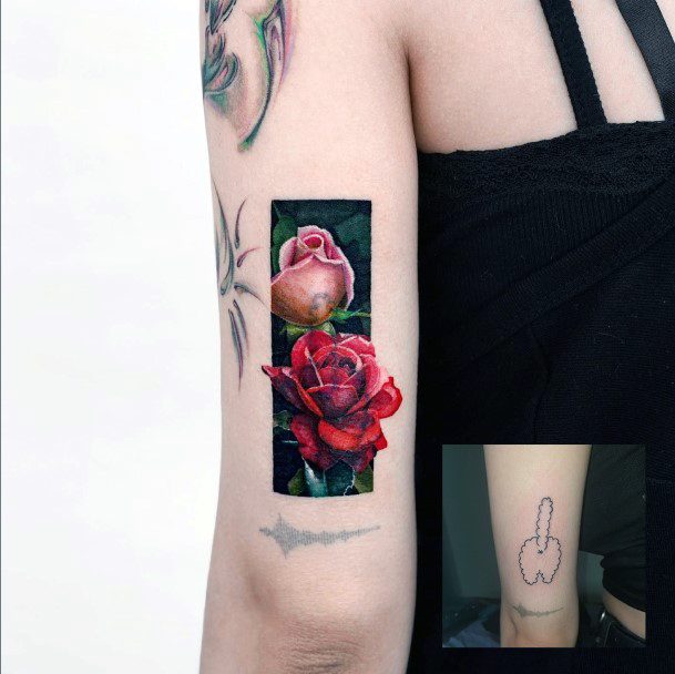 Womens Cool Cover Up Tattoo Ideas