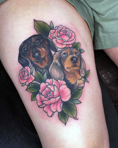 Womens Cool Dachshund Tattoo Ideas