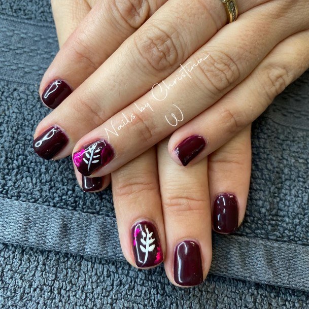 Womens Cool Deep Purple Nail Ideas