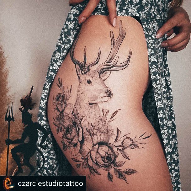 Womens Cool Deer Tattoo Ideas