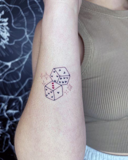 Womens Cool Dice Tattoo Ideas