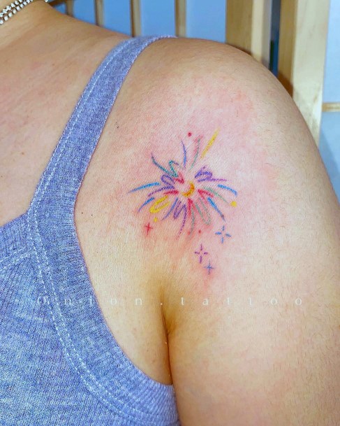 Womens Cool Fireworks Tattoo Ideas