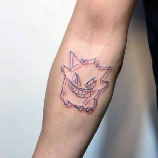 Womens Cool Gengar Tattoo Ideas