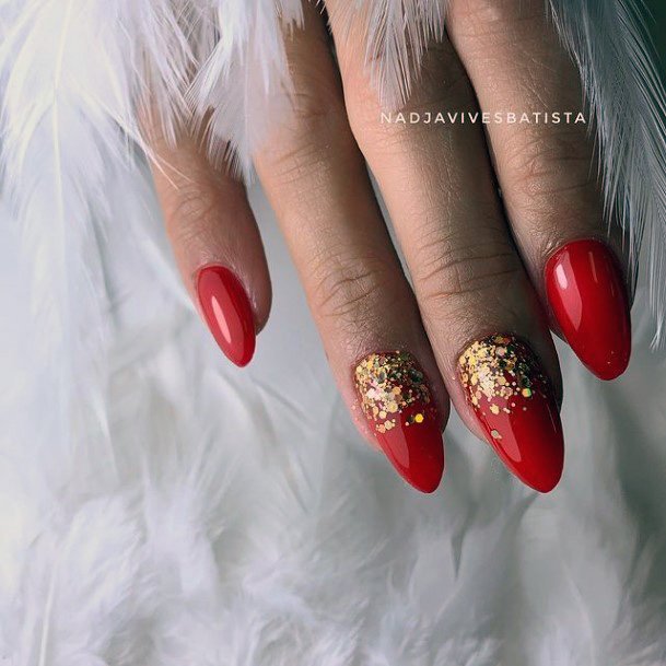 Womens Cool Gold Dress Nail Ideas