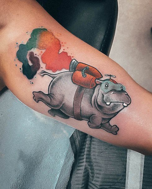 Womens Cool Hippo Tattoo Ideas