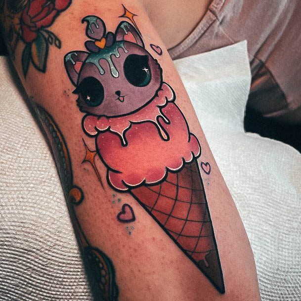 Womens Cool Ice Cream Tattoo Ideas