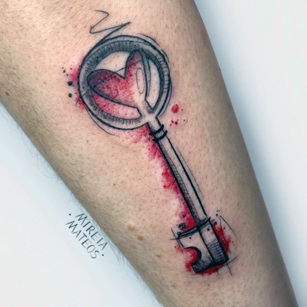 Womens Cool Key Tattoo Ideas